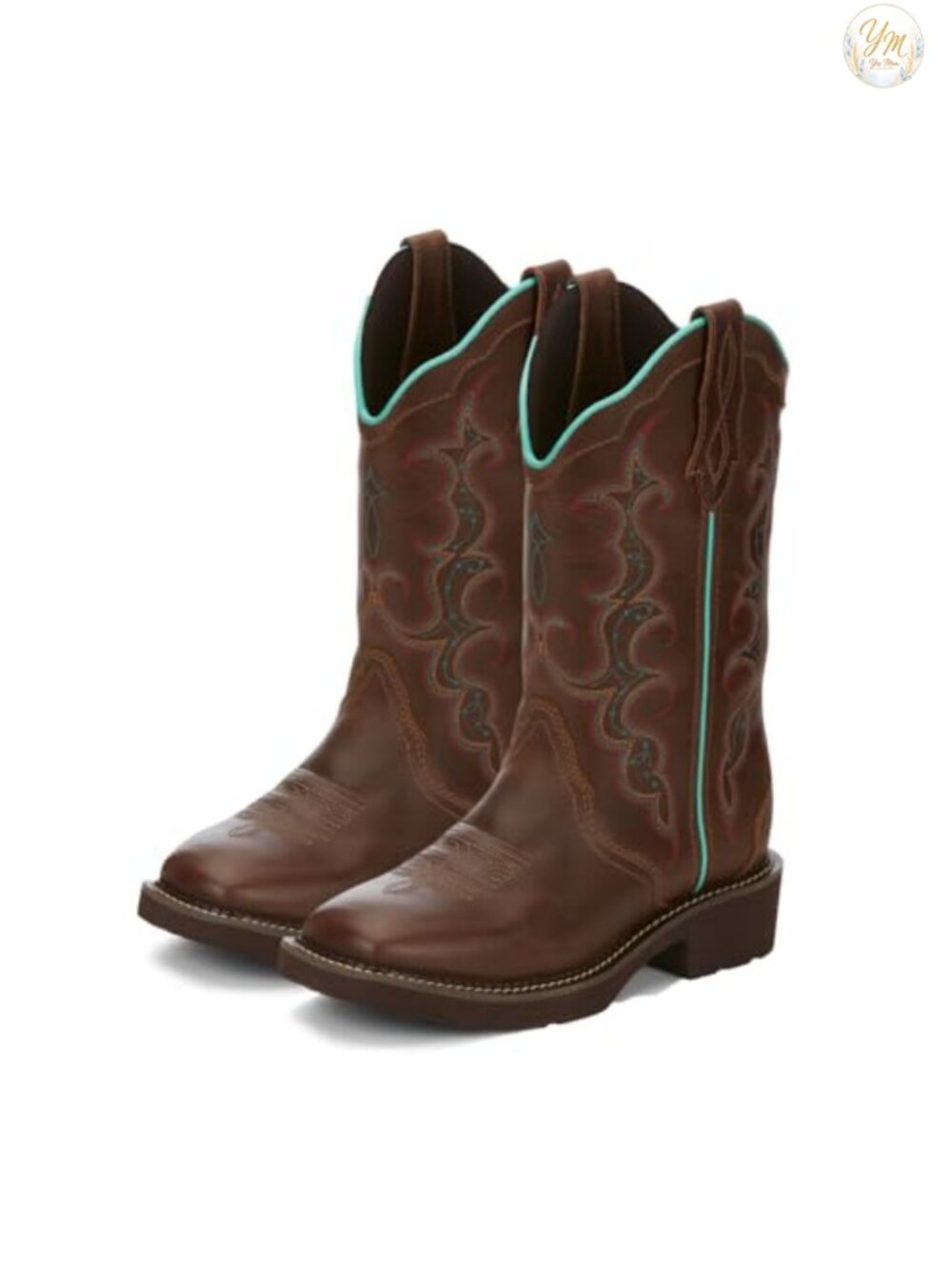 Women's Western Boots Mid-Calf Leather Square Toe Pull-On Raya Gypsy Collection